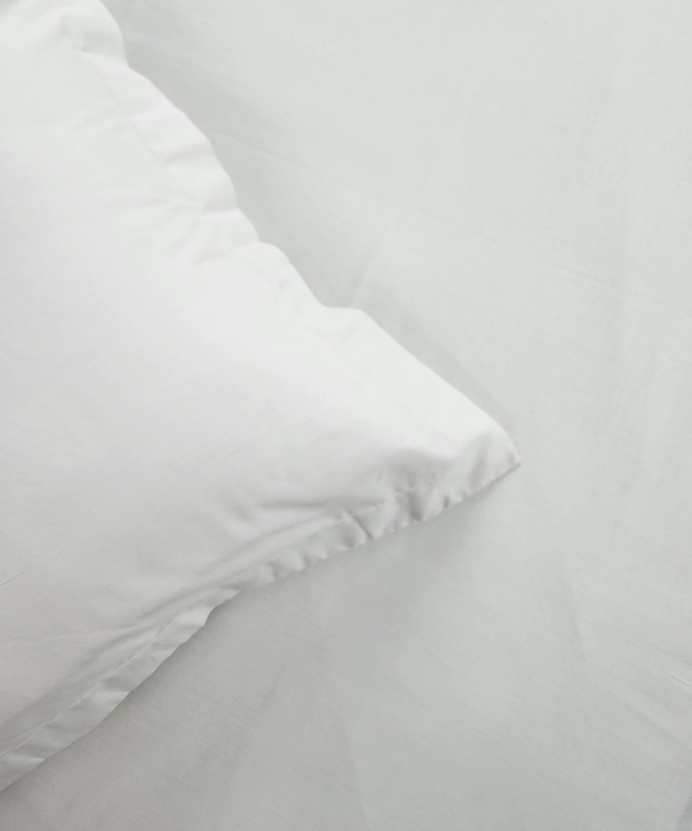 Mint Green Plain King Cotton Bedsheet with 2 Pillow Covers