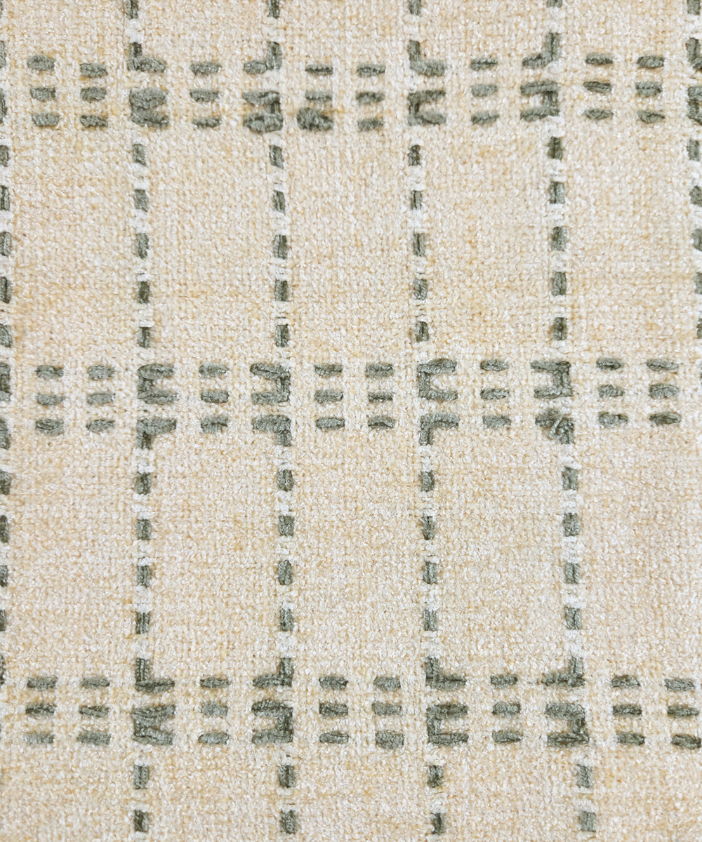 Cream & Charcoal Hand Woven Cotton Sofa Throw