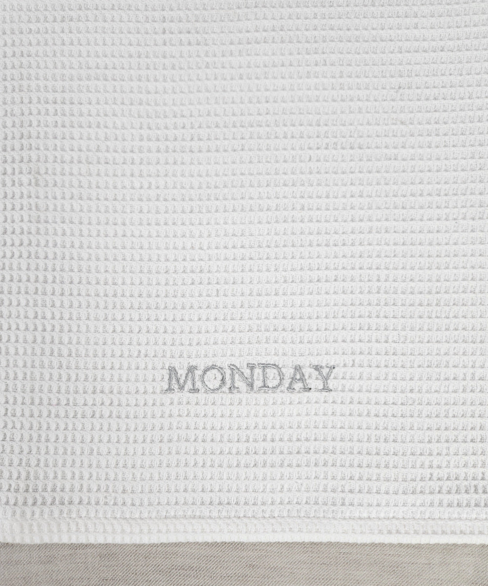 7-Day Embroidered Hand Towels – Set of 7 Soft Cotton Waffle | Multicolour
